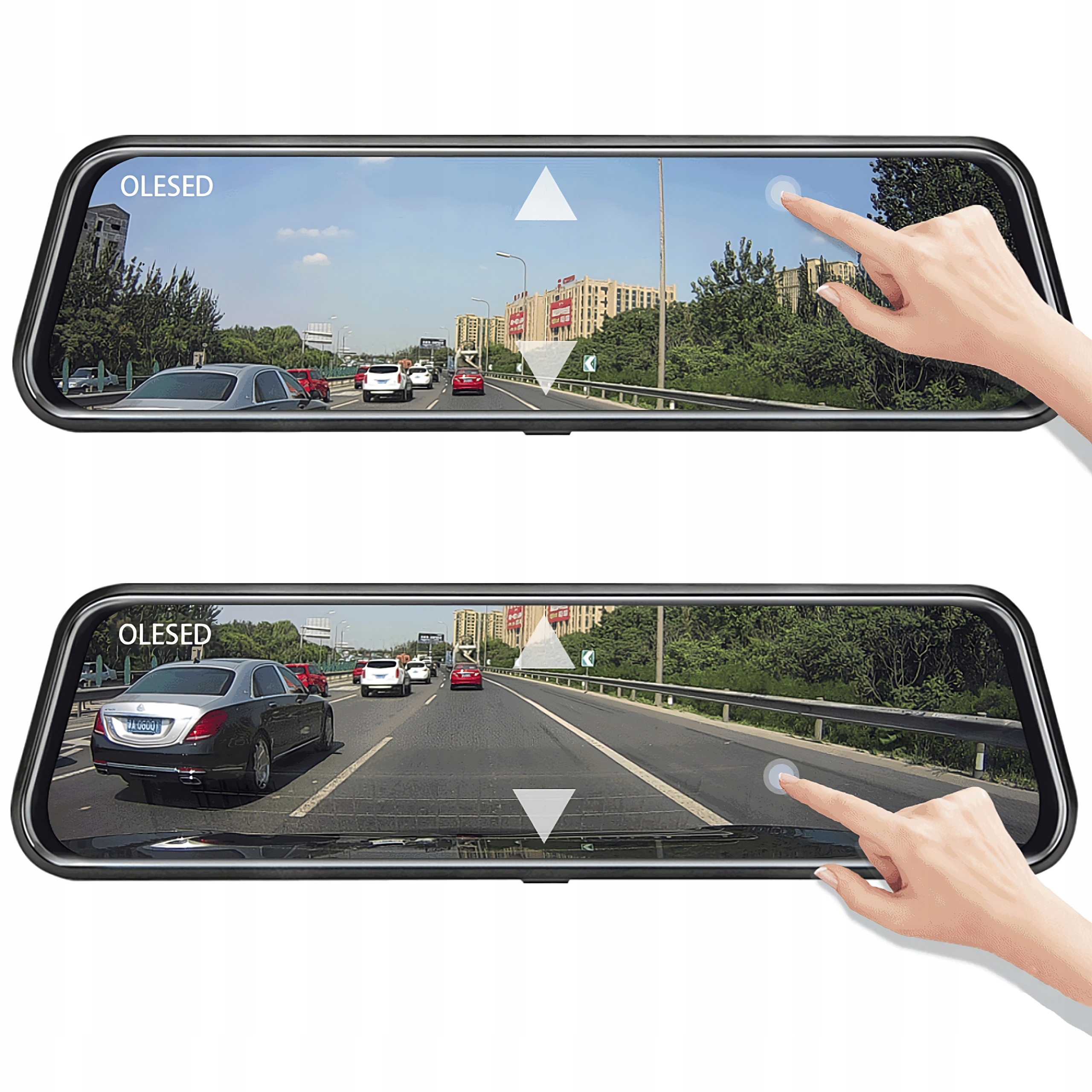 WIDEOREJESTRATOR SAMOCHODOWY LUSTERKO KAMERA COFANIA JAZDY PRZÓD TYŁ MenuPL Marka Isoma