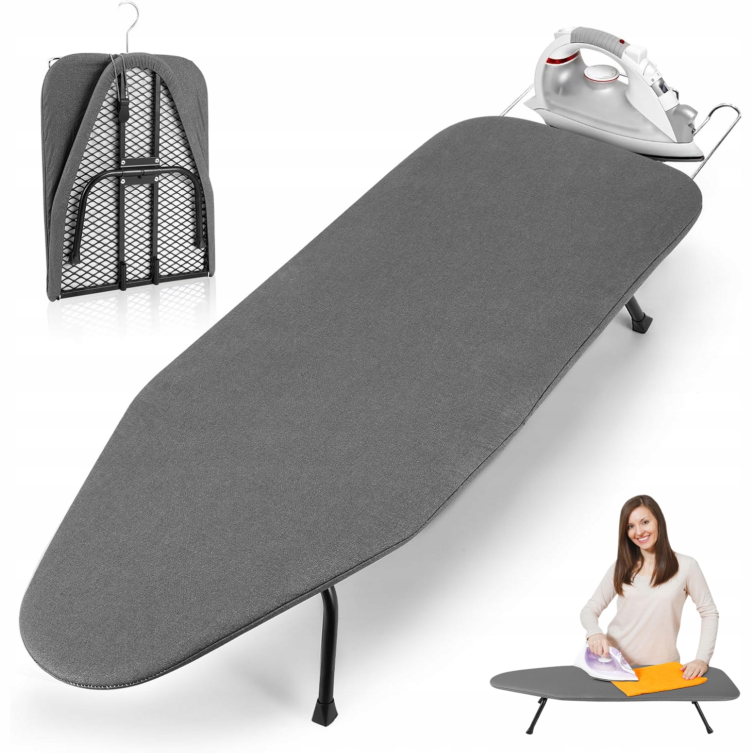 Levně Žehlicí Prkno Malé Na Stole Pro Turistickou Skříň, Skládací