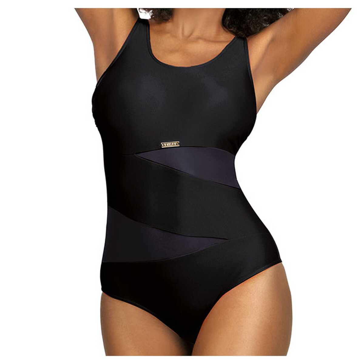 Self Jednodílné plavky Fashion sport 19A černé XL