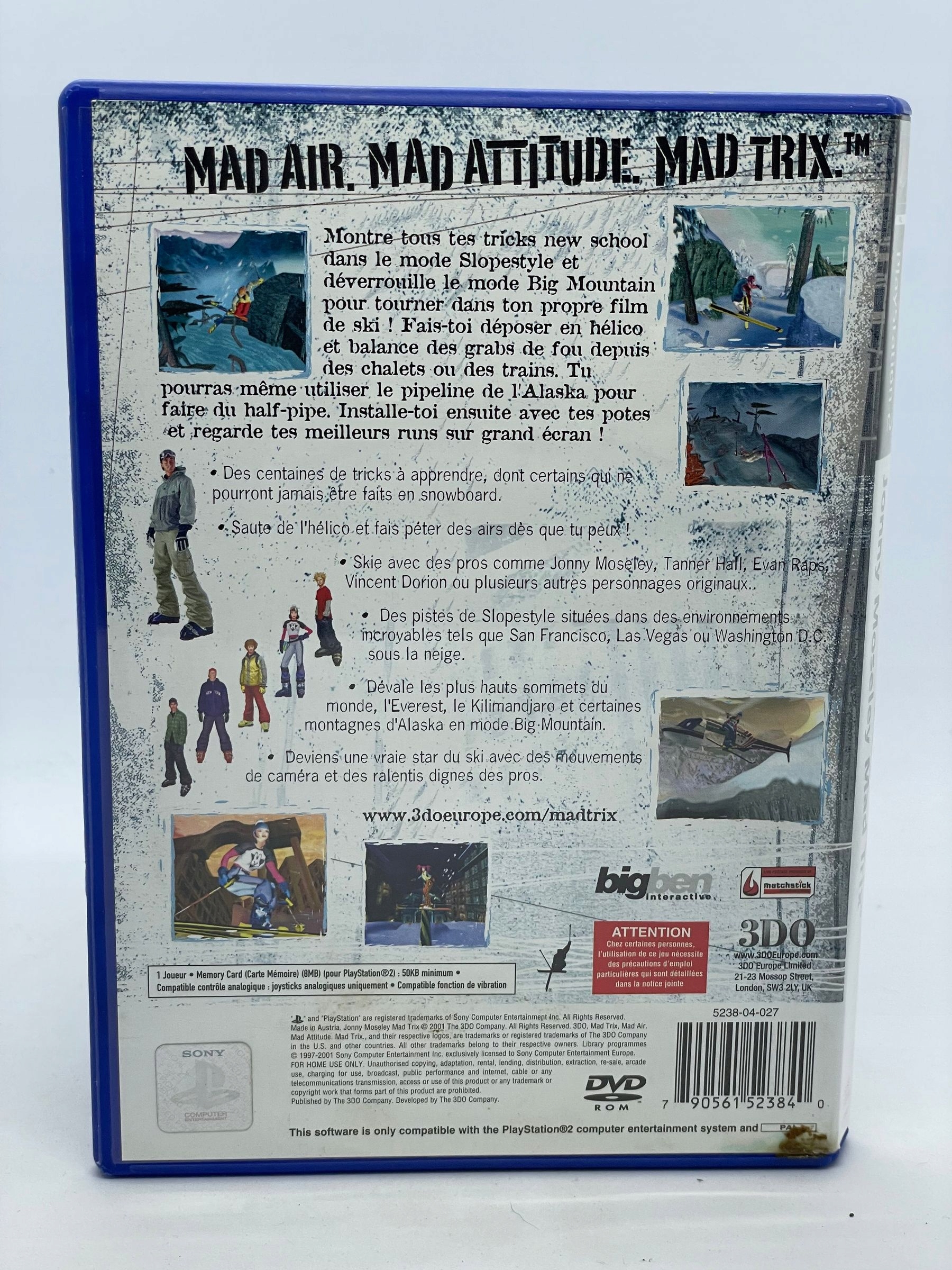 Gra Jonny Moseley Mad Trix PS2 (FR) Tematyka pozostałe