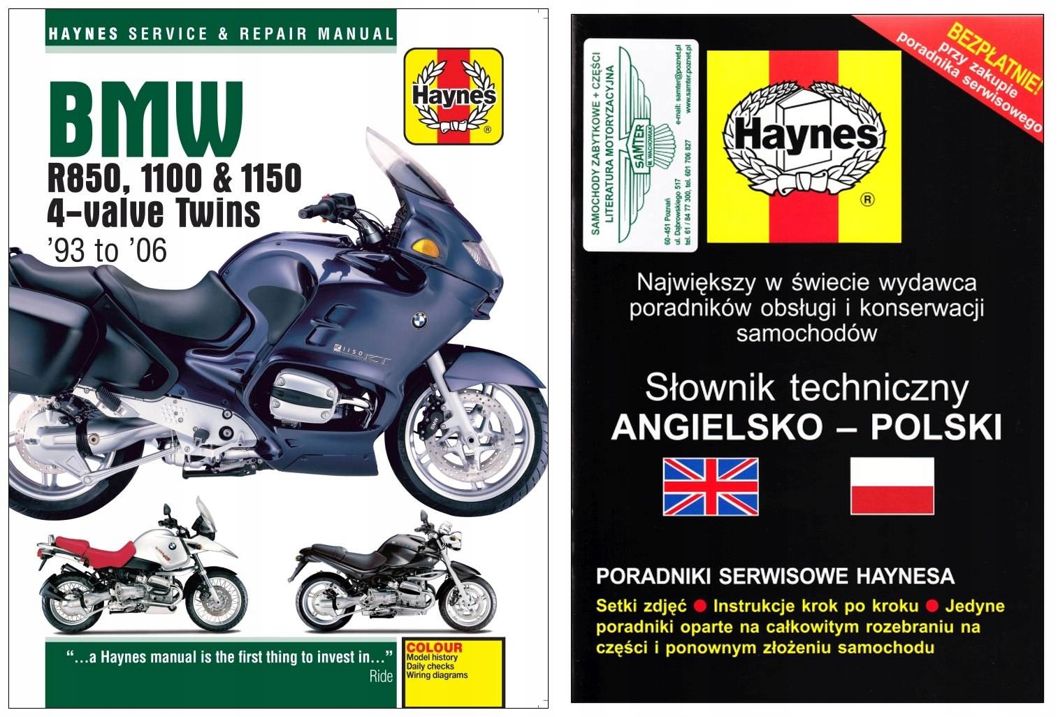 BMW R 850 1100 1150 (1993-2006) instrukcja napraw Haynes +GRATIS 24h