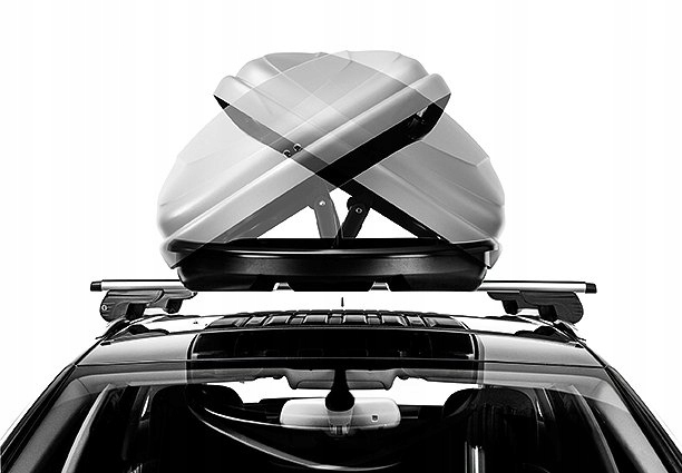 BOX DACHOWY BAGAŻNIK NA DACH INTER PACK TRAXER 6.6 ANTRACYT DACHOWY Pojemność 410 l