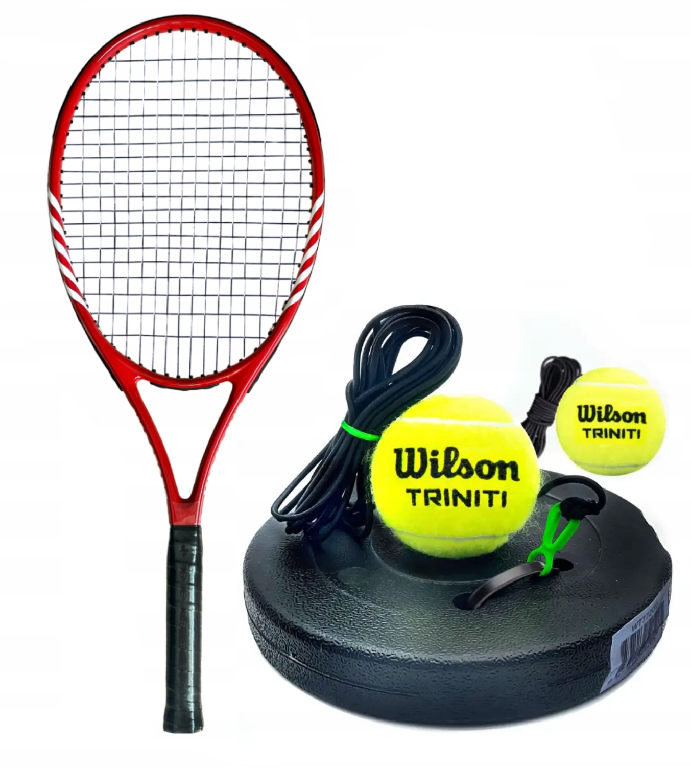 Trenażer Tenis trainer Wilson Piłka Zapasowa Rakieta Tenisowa 27 Red