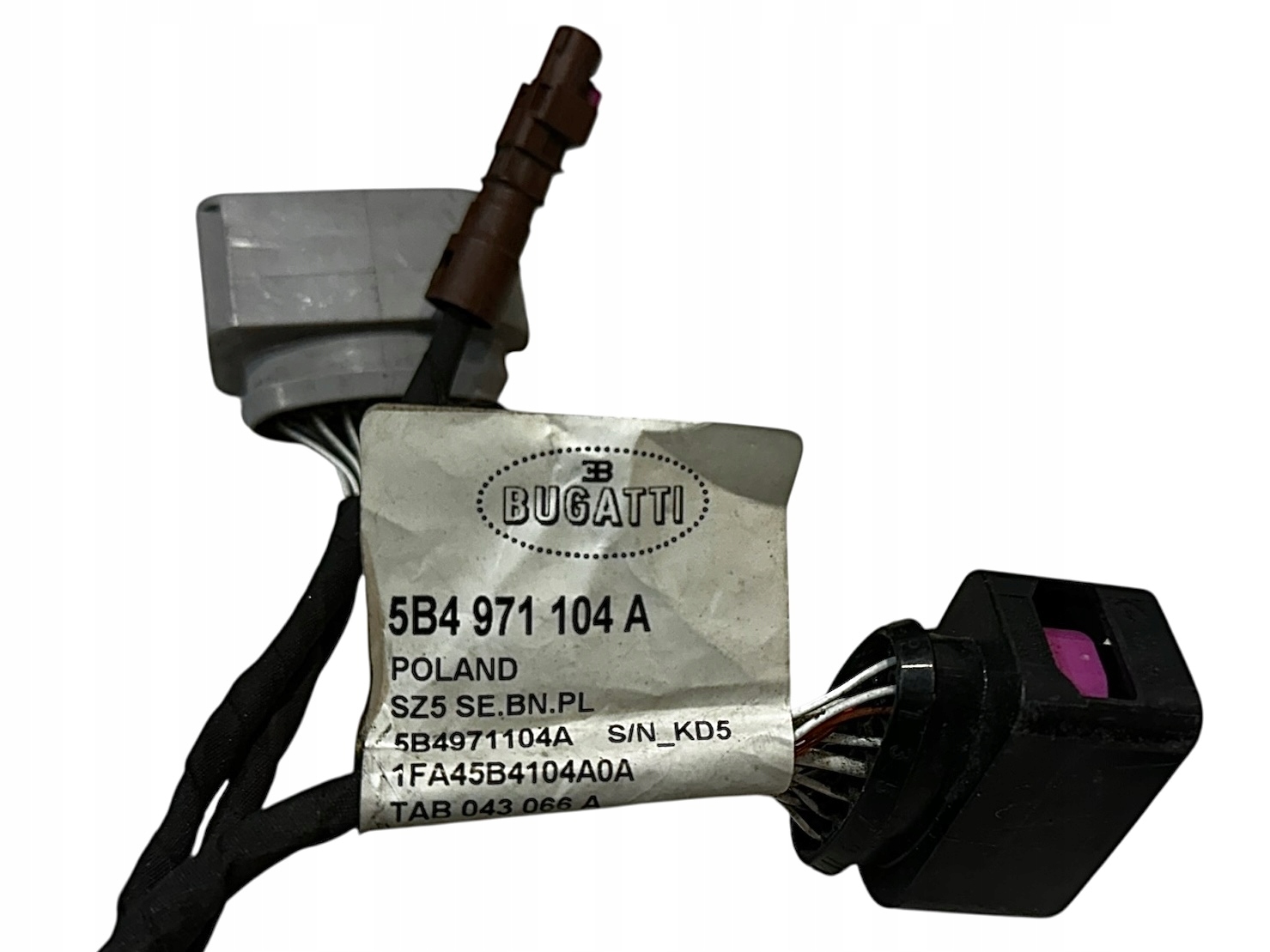 BUGATTI Câblage Pare choc Conduit pieces tuyaux kabel PDC 5B4971104A 4H0973703