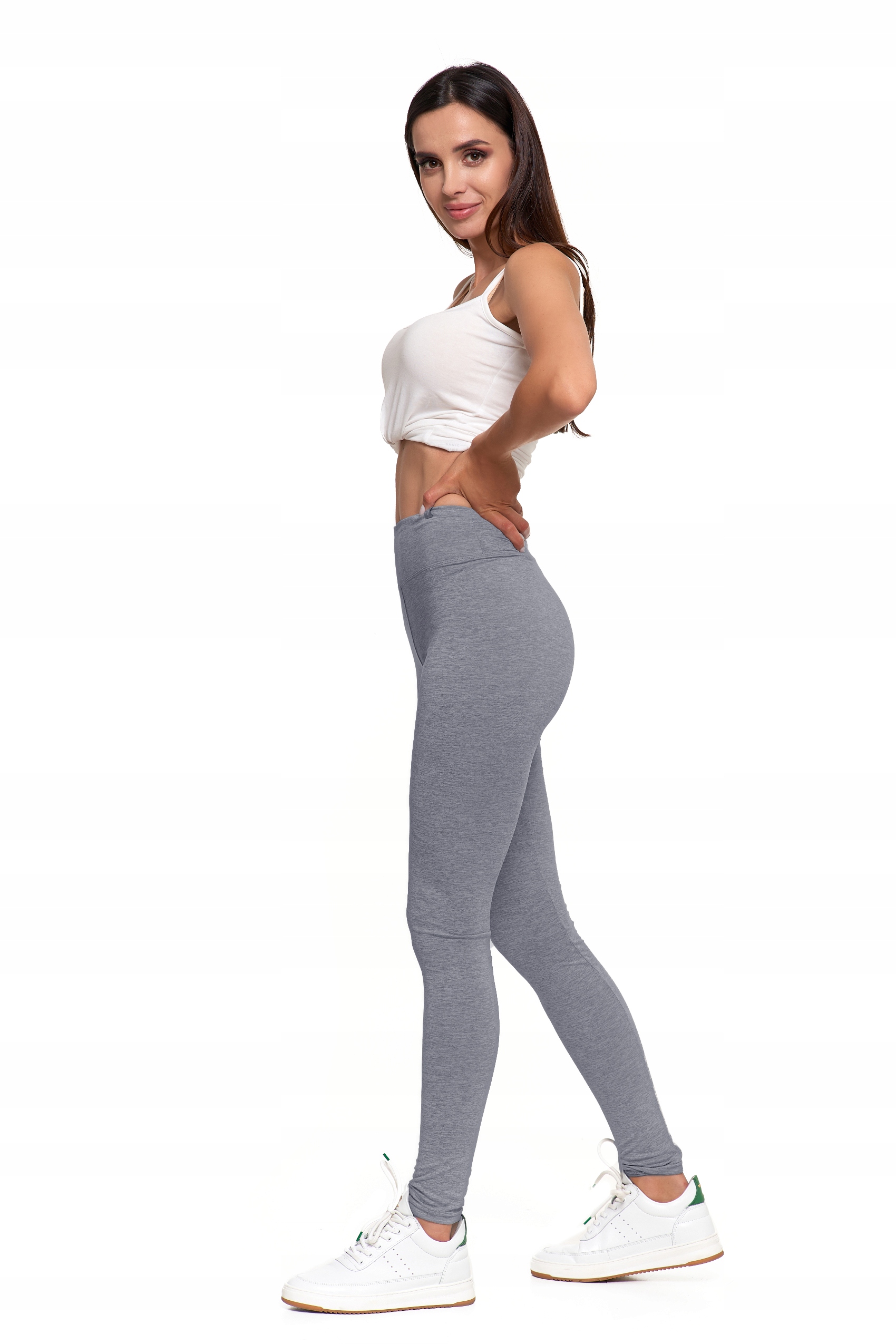 Moraj Legginsy Wysoki Stan 1000-018 graphite mel. S/M Materiał dominujący poliester