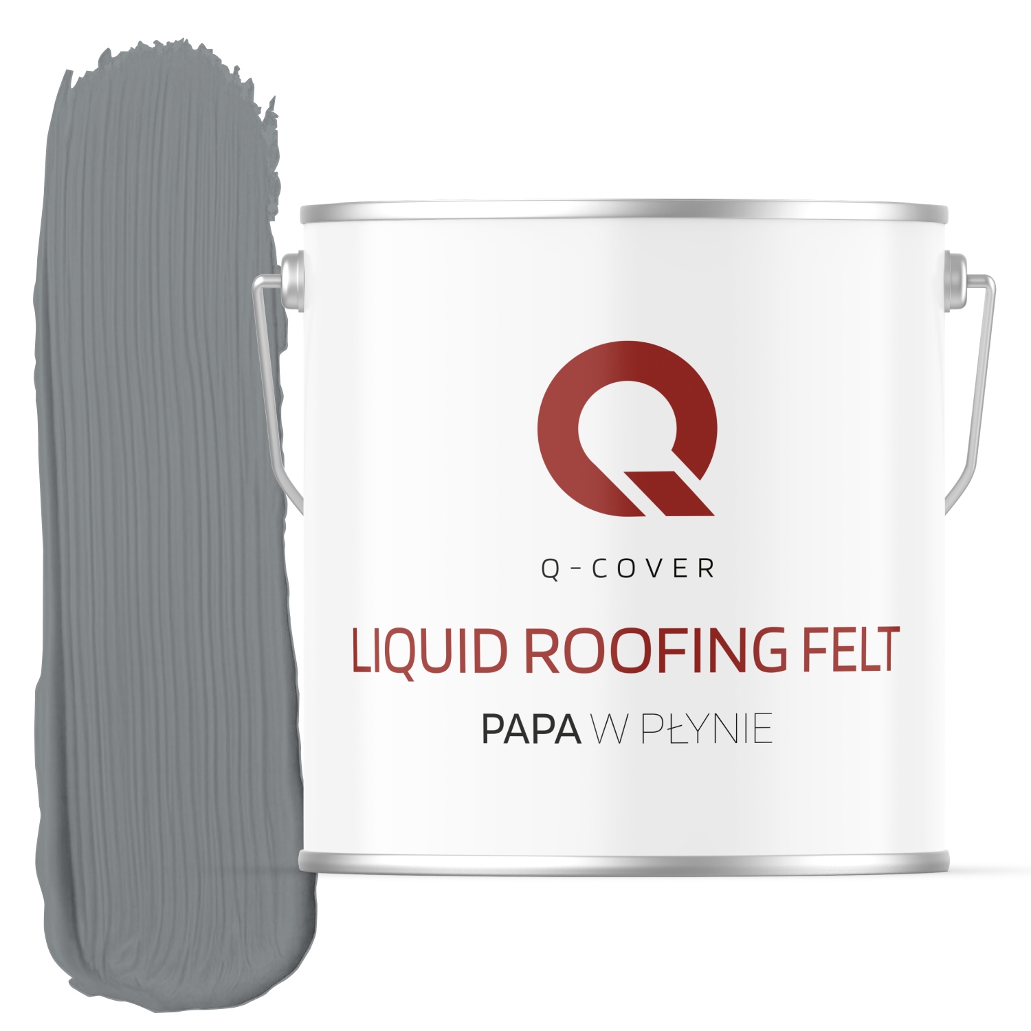 Farba Na Dach Papa W Płynie 5KG Do Blachy Dachówki Ocynk Odporna Szary