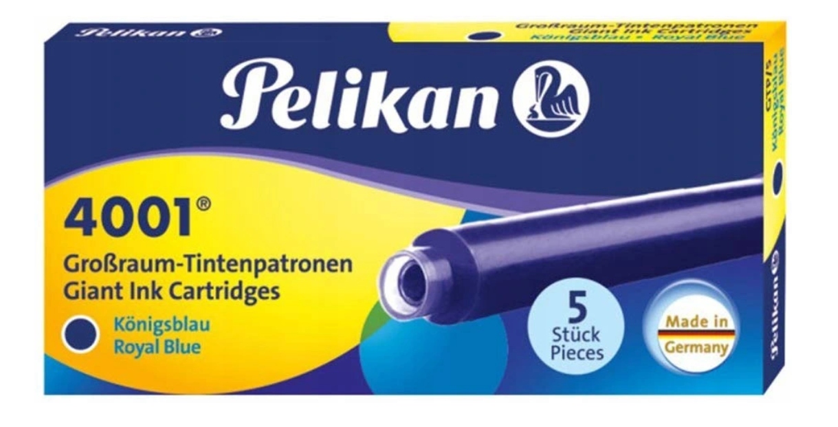 

Naboje atramentowe długie Pelikan 5 szt niebieski