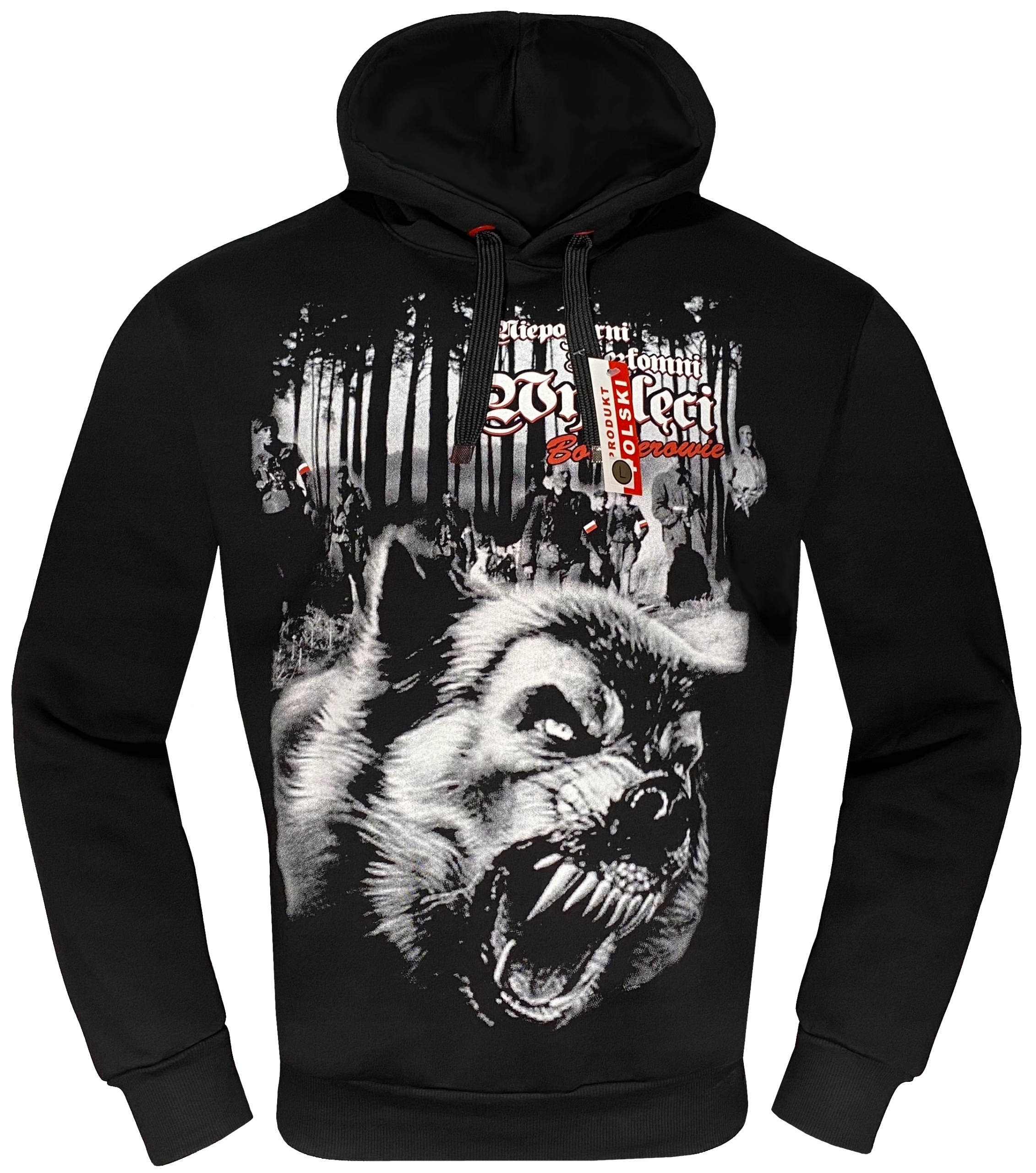 Mikina Prokletí vojáci, oboustranný potisk, Polský Výrobek r.XL