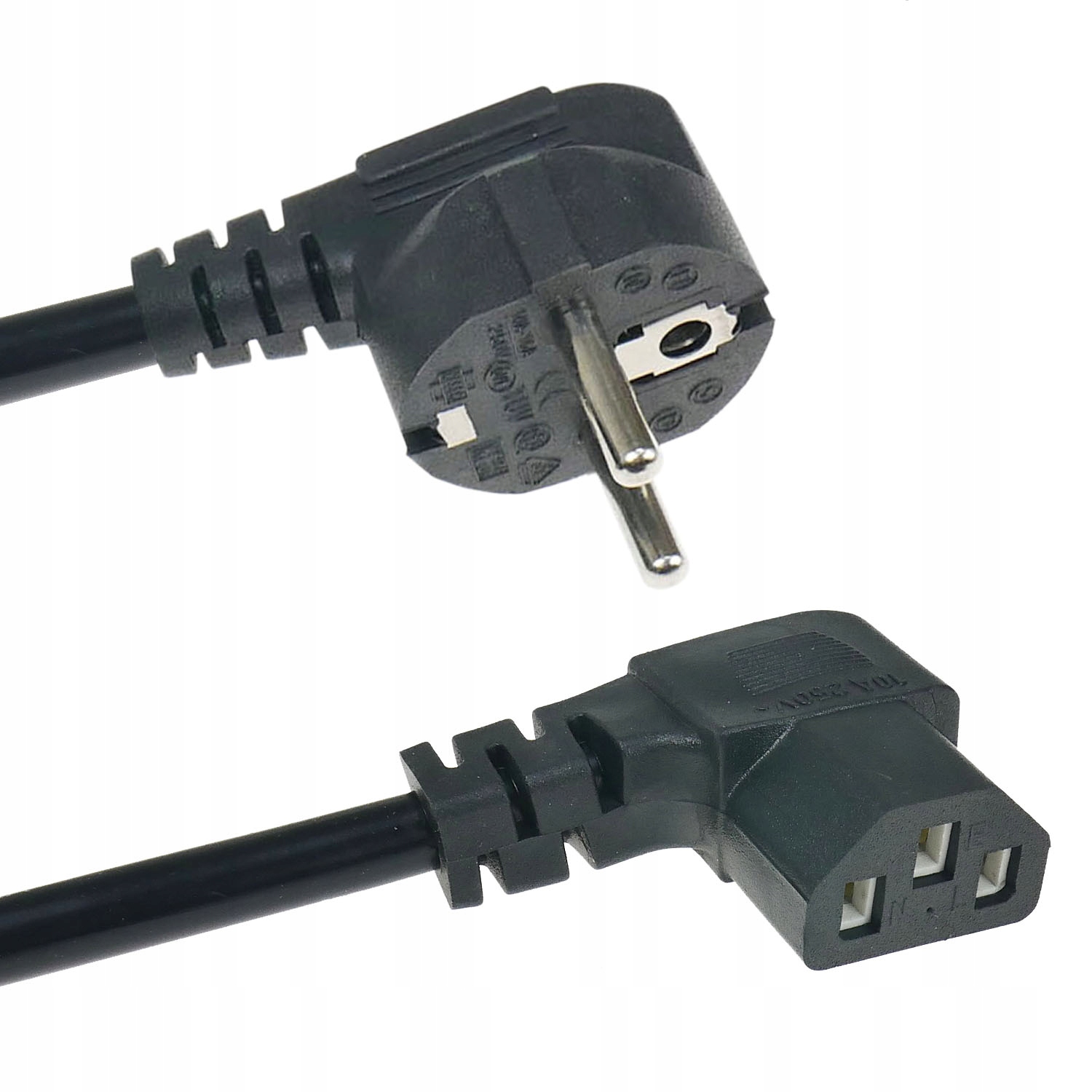 50 x Napájací kábel C13 pre Pc monitor tlačiarne Uhlový 1,8 m