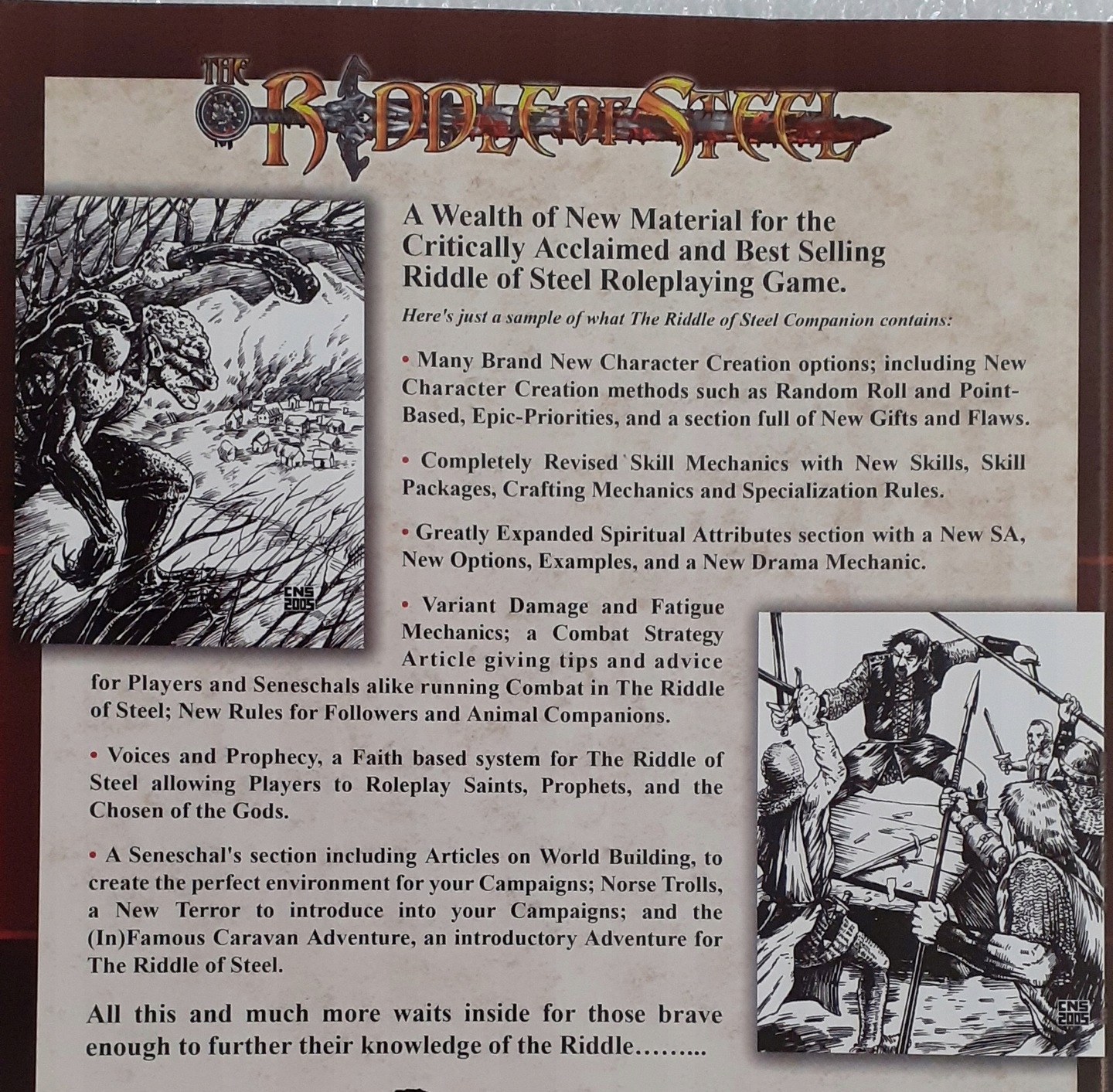 COMPANION Riddle of Steel Gra fabularna RPG EAN (GTIN) 9780971531413