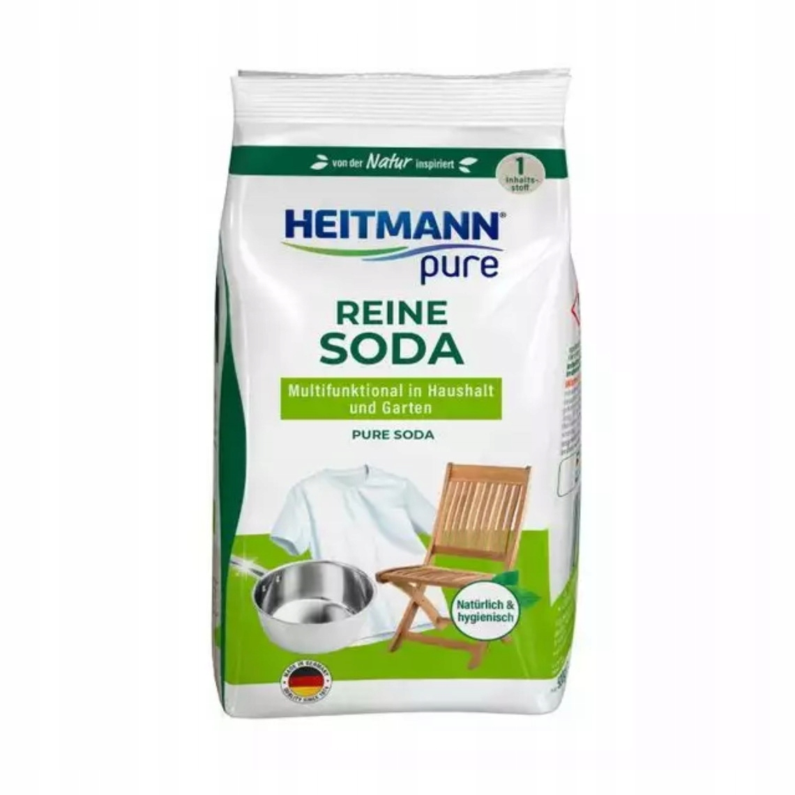 Levně 5 X Heitmann Pure Reine Soda 500 G (jedlá Soda)