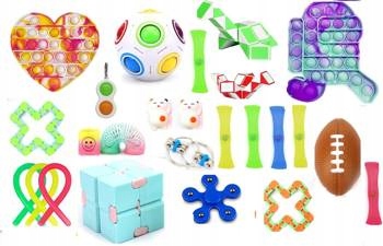 

Zestaw Zabawek Antystresowych Fidget Toys Mochi