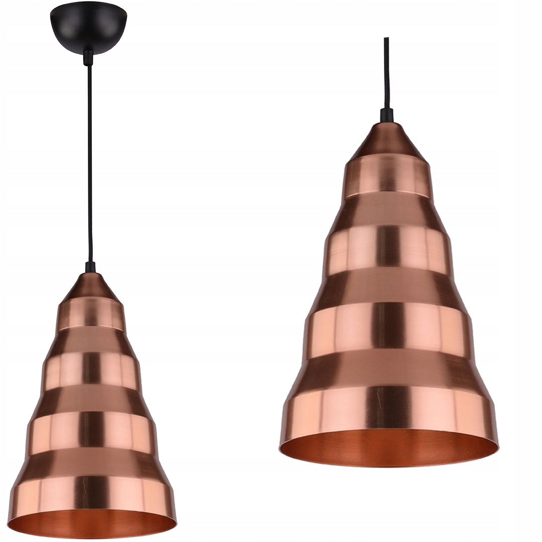 Stylová stropní Závěsná Lampa 1X40W E27 Měděná