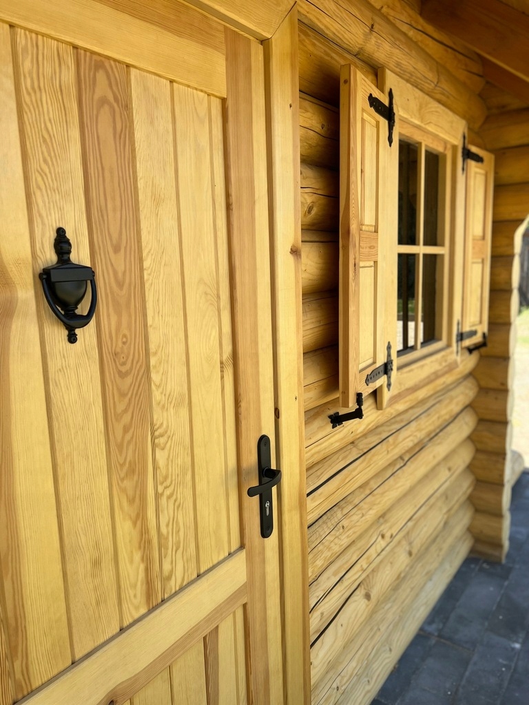 KLASYCZNE DRZWI DREWNIANE 100x200 ZEWNĘTRZNE Strona uniwersalne