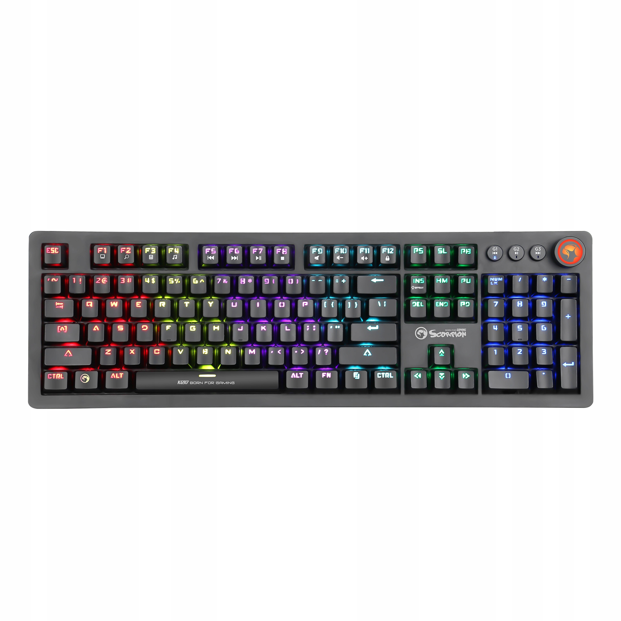 Klawiatura mechaniczna Marvo KG917 Outemu Blue
