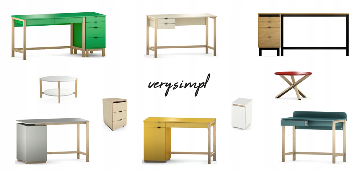 K-DES5 - TOALETKA, KONSOLA NA DREWNIANYCH NOGACH Szerokość mebla 100 cm