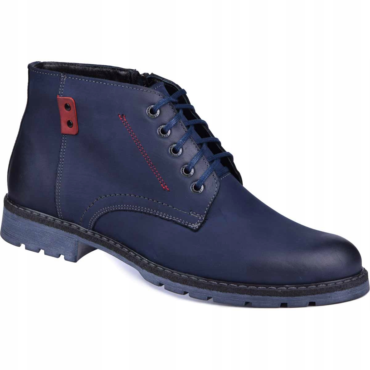 

Buty ocieplane trzewiki zimowe męskie skóra 44