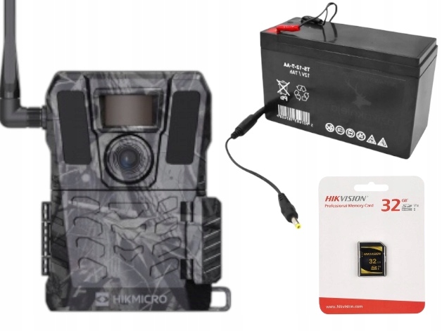 Set Fotopastová kamera Hikmicro M15+karta 32GB /Akumulátor 12V+karta Sim