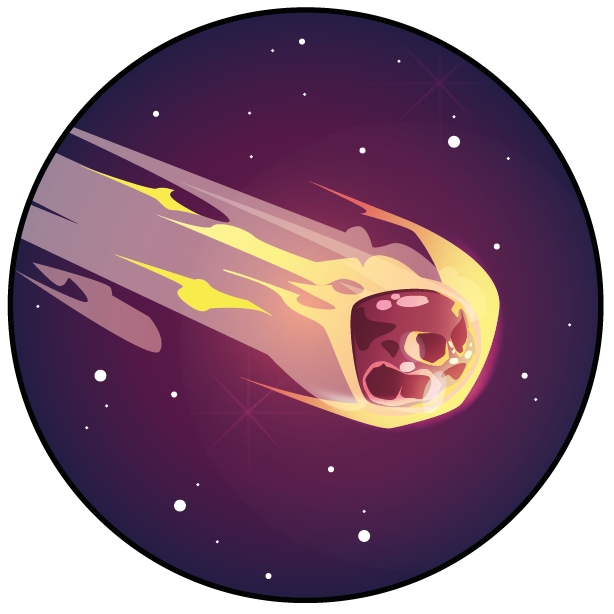 

Naklejki Ozdbone 10 sztuk Kosmos Meteoryt