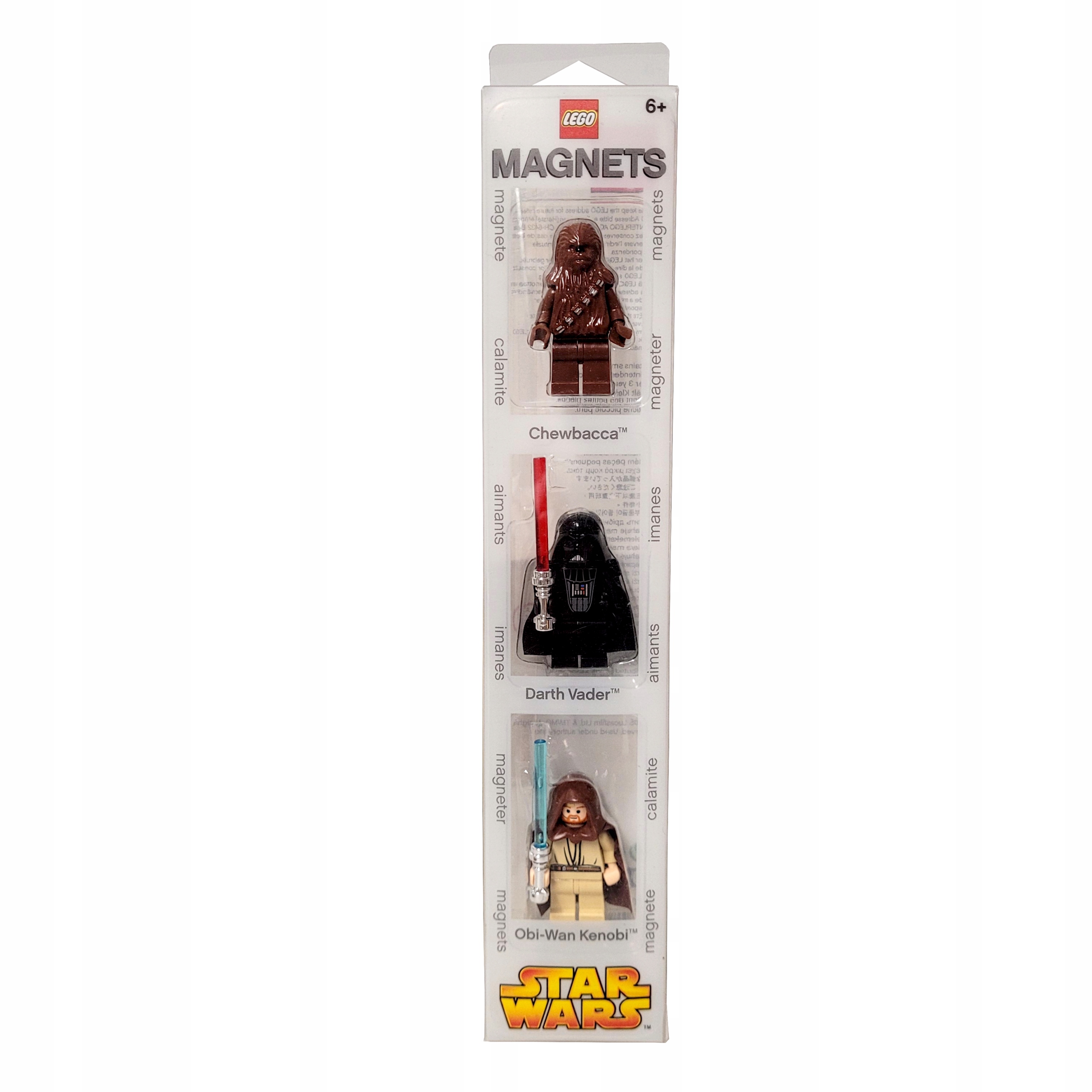 Lego Star Wars 851228 magnes minifigurki Misb Chewbacca Darth Vader Obi-Wan