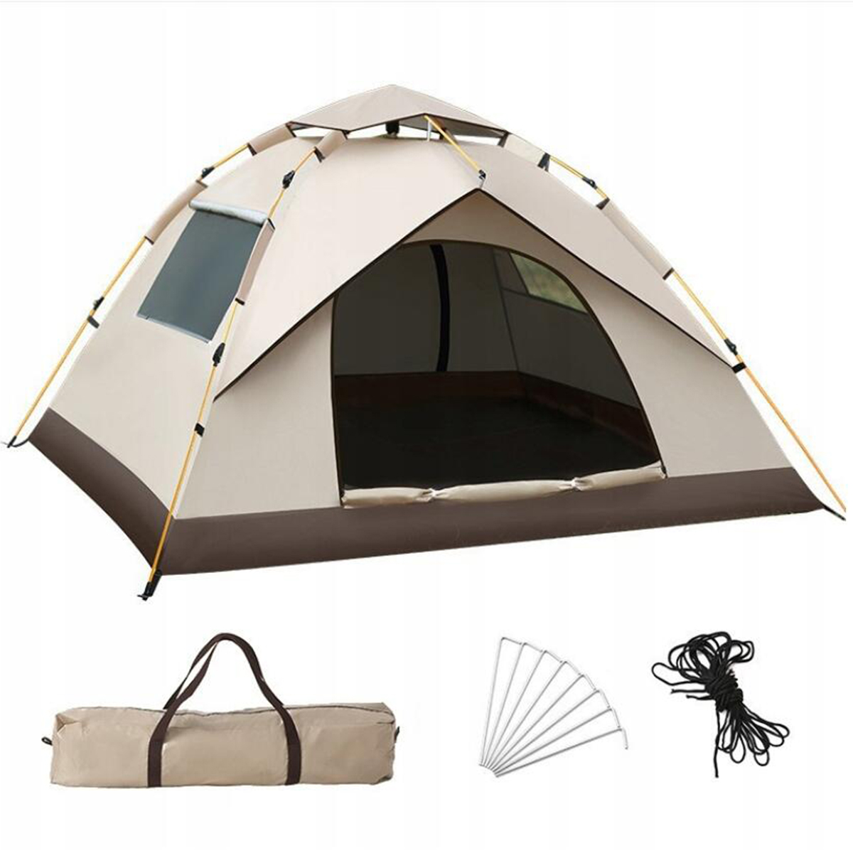 Namiot 2 Osobowy Automatyczne Otwieranie Oddychająca Wiatroszczelna