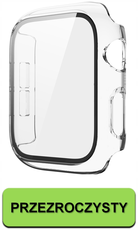 ETUI + SZKŁO DO APPLE WATCH 7/8/9 45MM |CASE NAKŁADKA OBUDOWA|DUŻO KOLORÓW Rodzaj pasek