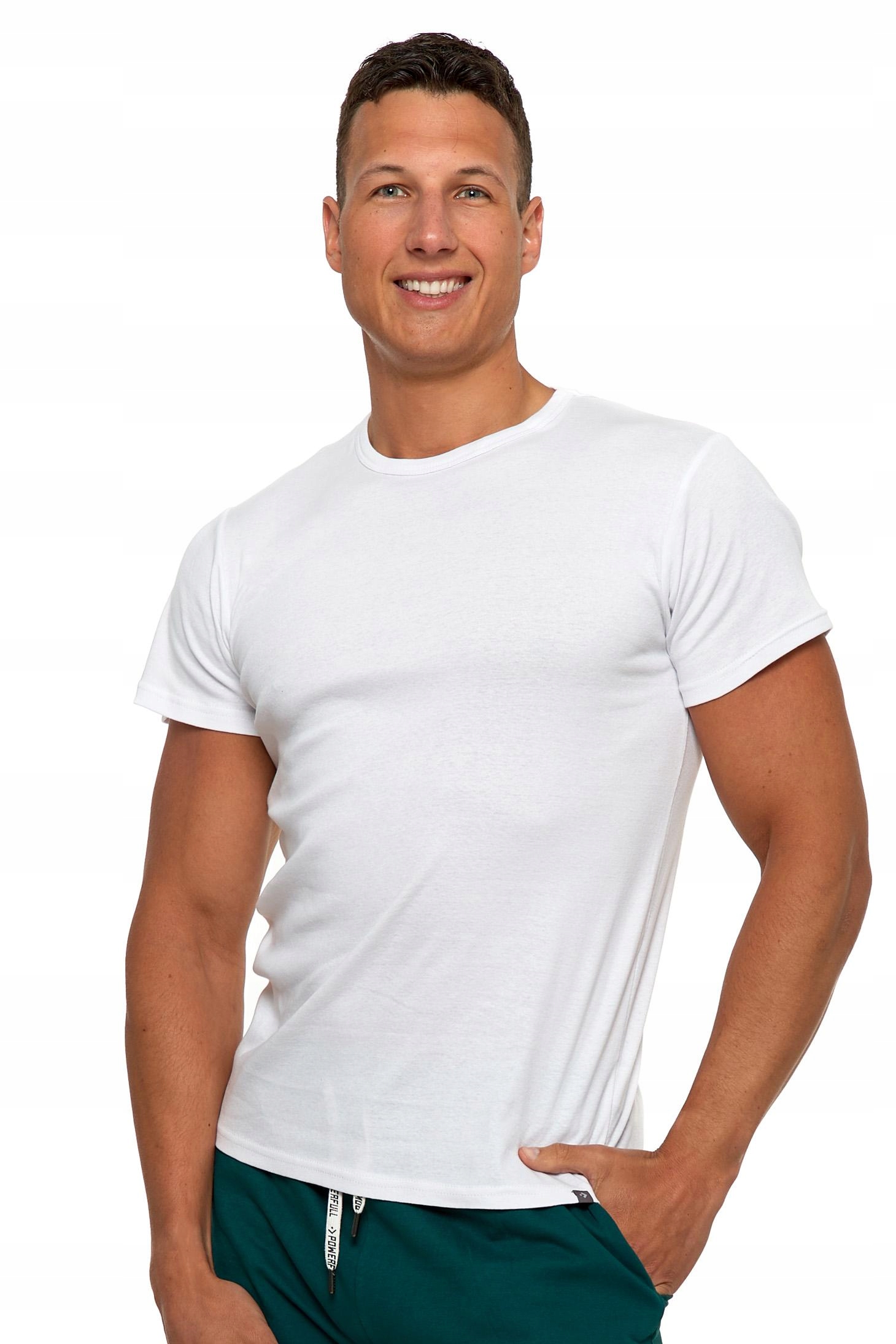 PODKOSZULKA KOSZULKA MĘSKA 100 % BAWEŁNA DOPASOWANY T-SHIRT MORAJ - XXL Marka Moraj