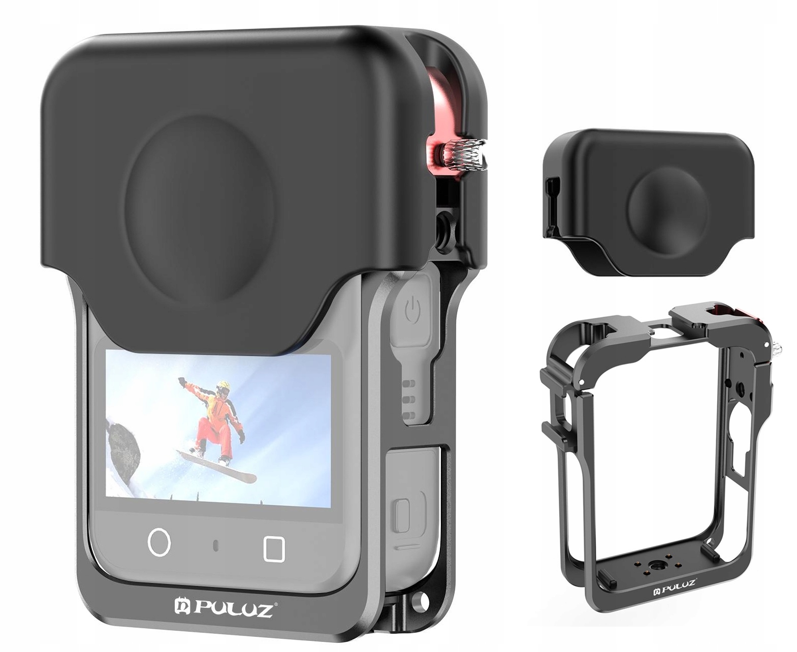 Frame Mount Držák Pouzdro Rámeček 2x Iso na 1/4" Víčko pro Dji Osmo 360