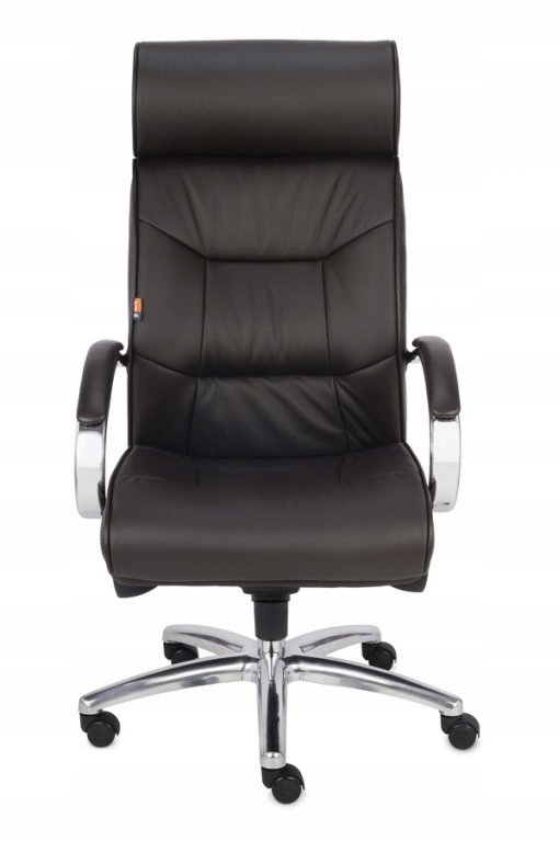 Fotel biurowy GROSPOL Supreme SN3 skóra brązowa