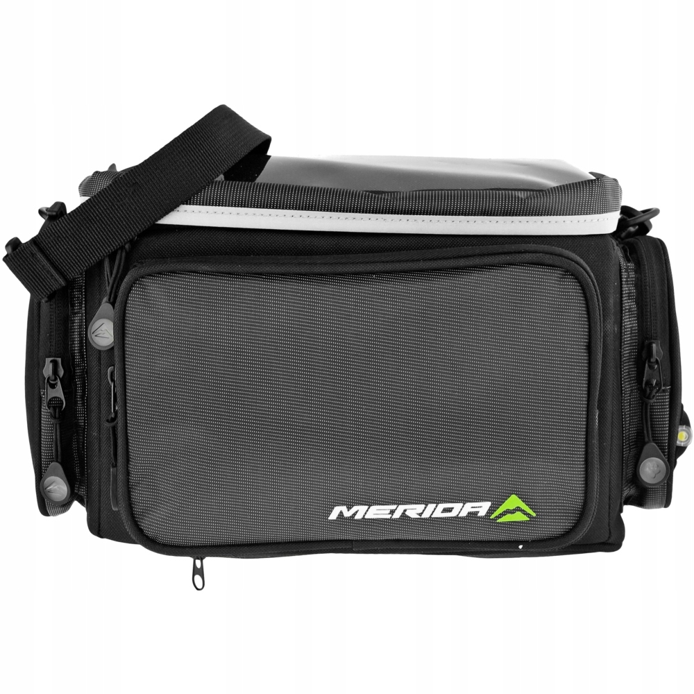 Merida H-Bag III Taška na volant 9L s mapovačem a Led, černá