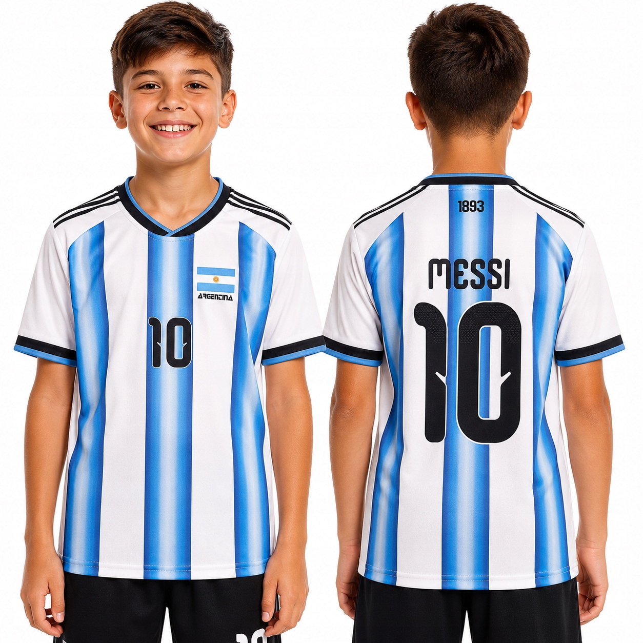 Koszulka Kibica Messi 10 Argentyna 2026 Dziecięca 146 CM