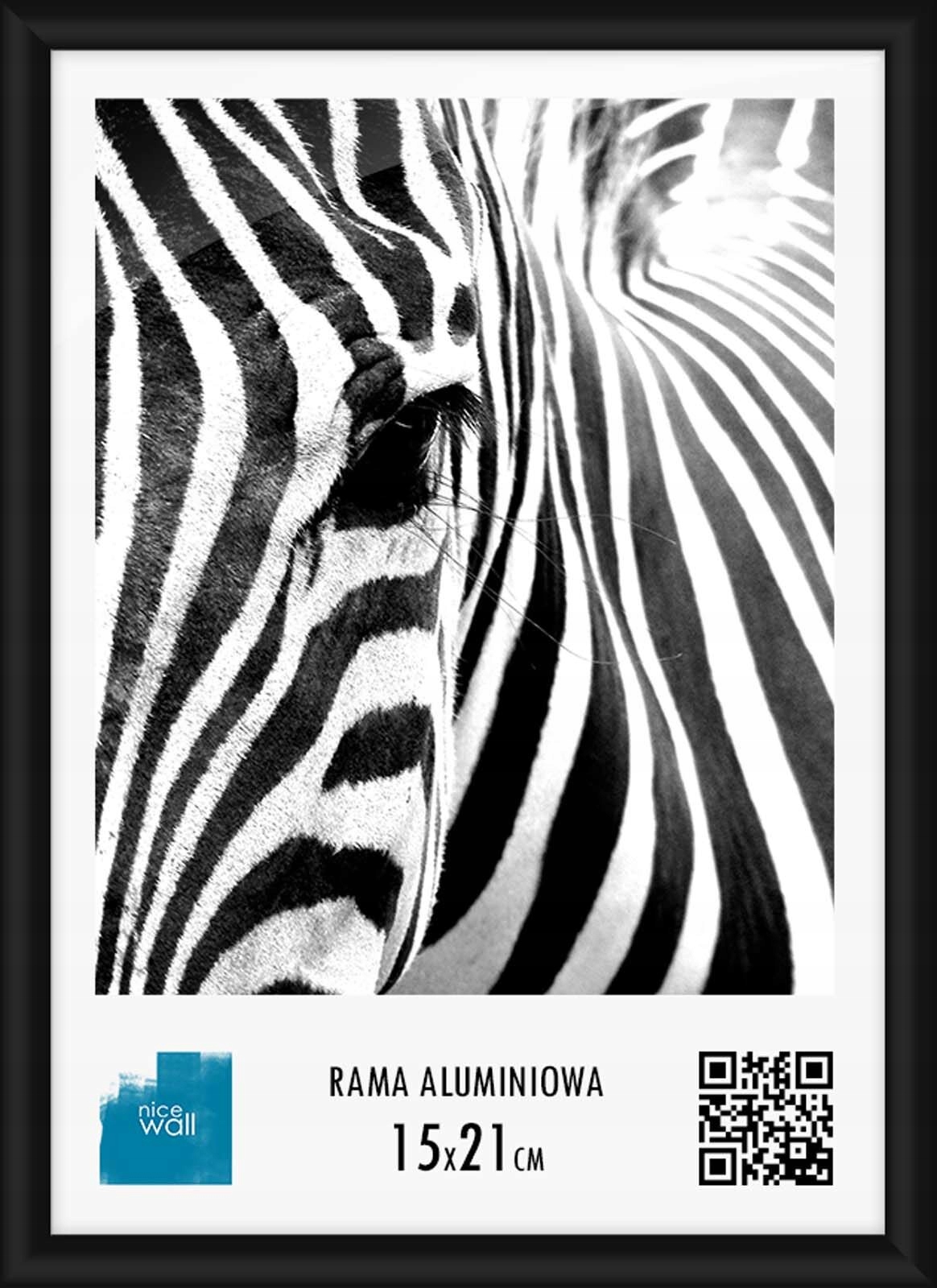 

Ramka na zdjęcia rama aluminiowa 15x21 cm Czarna