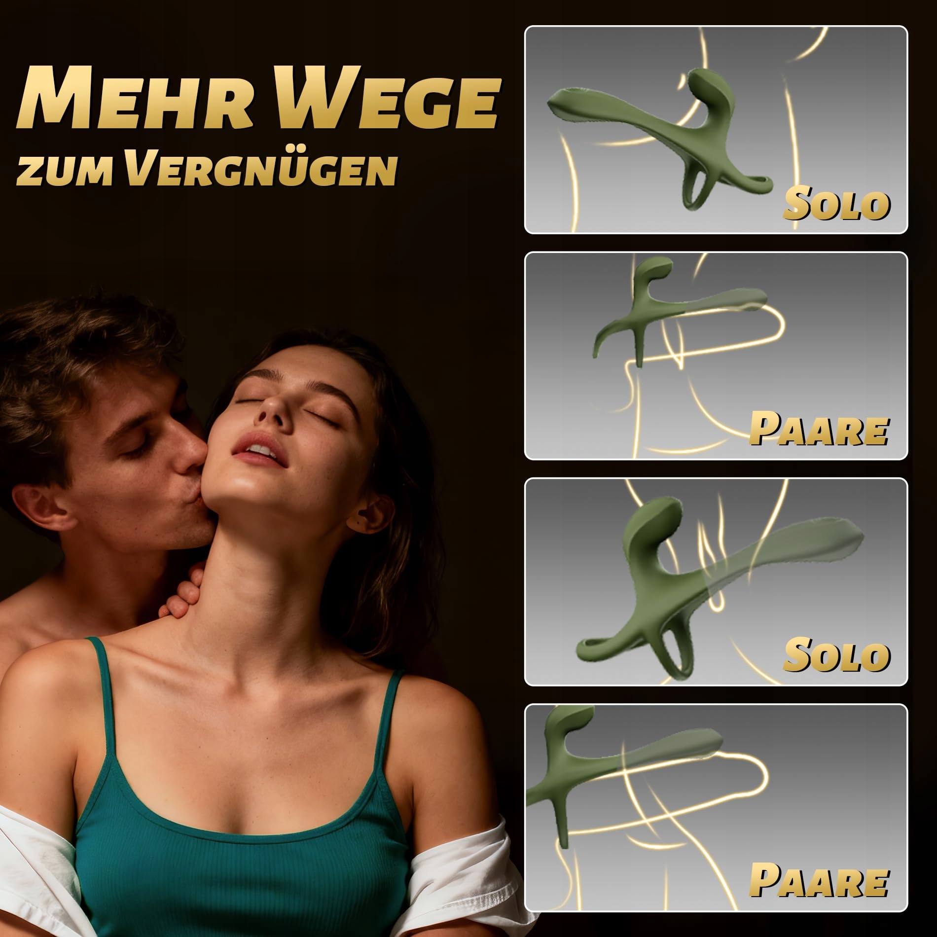 VIBRATOR Penisring Z 7 Trybami Wibracji Stymulator Klitorisu i G-Punktu — miniatura 5