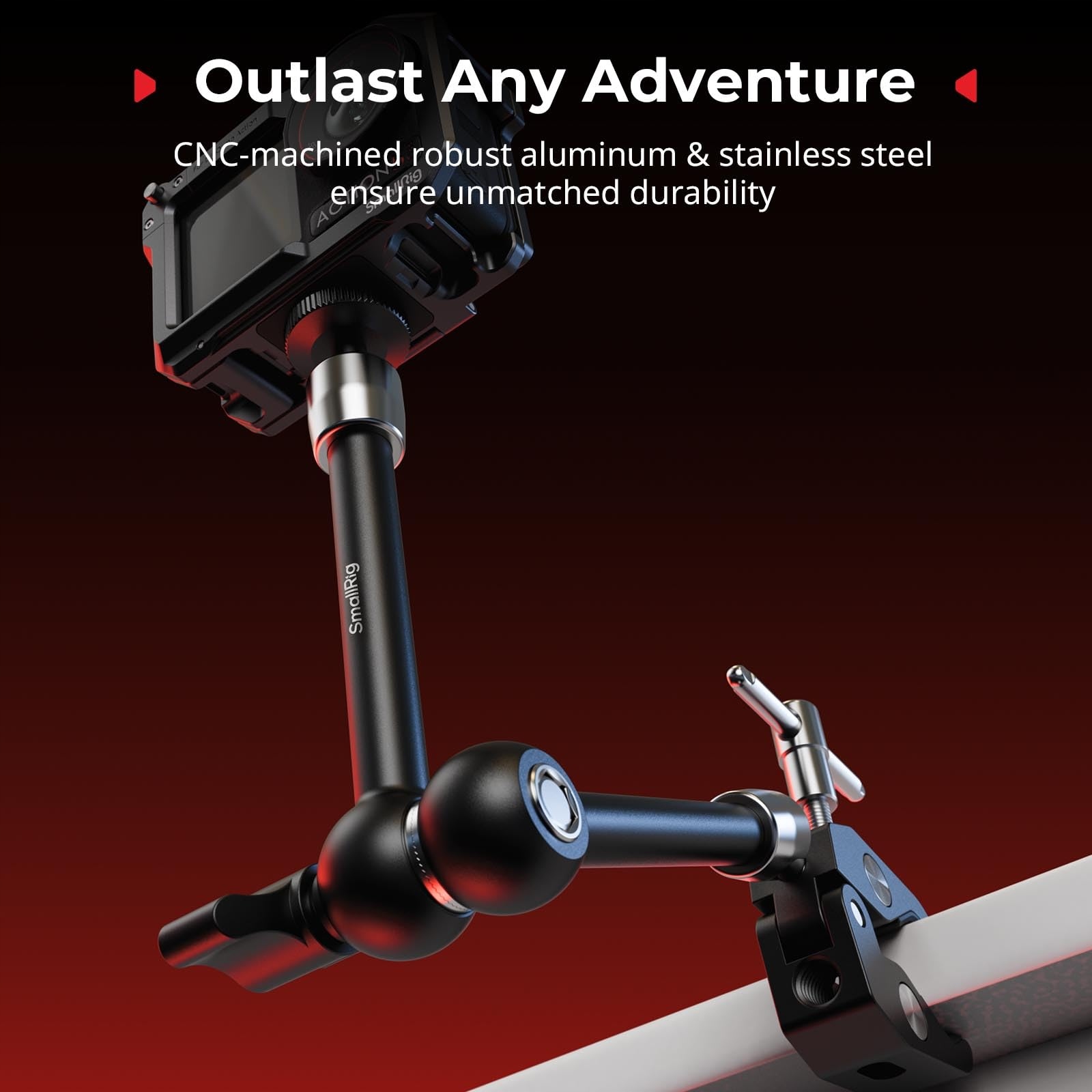 SMALLRIG 5605 Ramię Magic Clamp Uchwyt Do GoPro DJI Insta360 1 4 Cala — miniatura 6