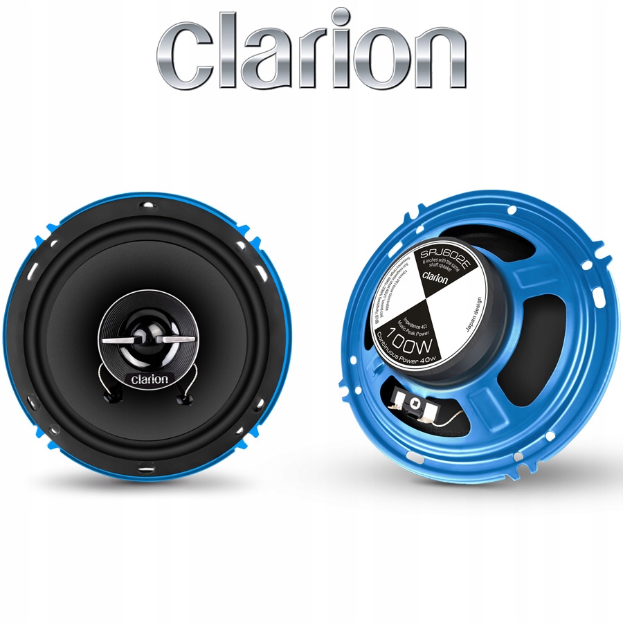 Clarion SRJ602E Automobilové reproduktory 16 cm 160 mm 2-pásmové Max Power 100 W
