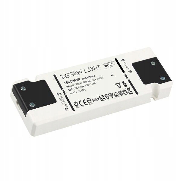 

Płaski zasilacz Flat do Led 12V DC 15W
