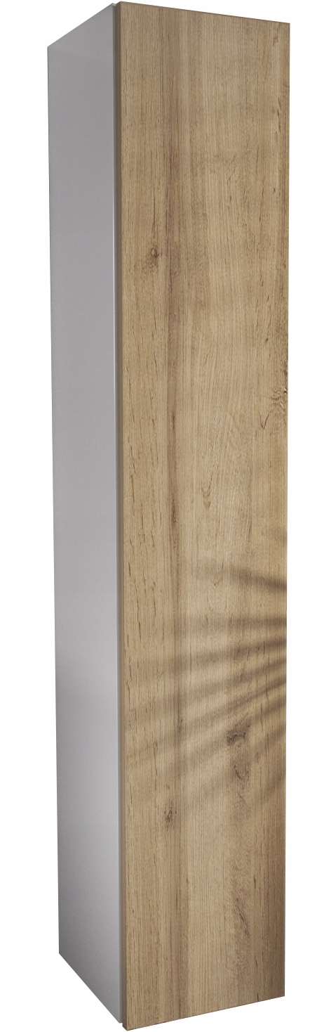 

Wiszący Słupek Łazienkowy 160 cm biały dąb wotan