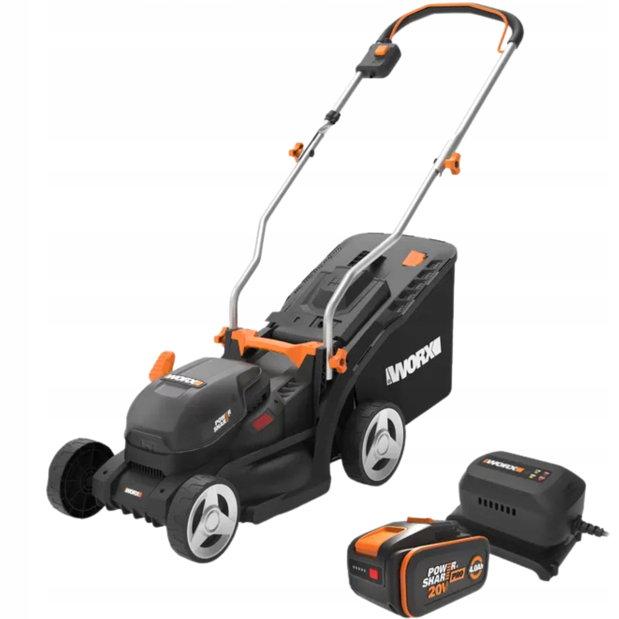 Kosiarka akumulatorowa Worx WG733E 20V 33cm 35L Akumulator 4Ah Ładowarka
