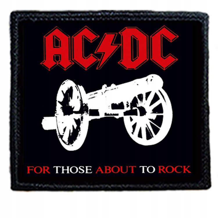 Naszywka AC DC 10 x 10 cm Dużo Wzorów!