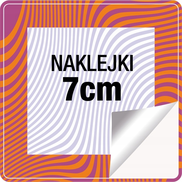 

Naklejki Etykiety z własnym Logo kwadratowe 7cm