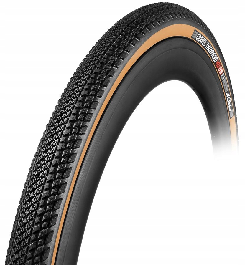 Plášť na kolo Tufo Gravel Thundero Hd Tr 700x44c černo-béžová 480 g srolovatelná