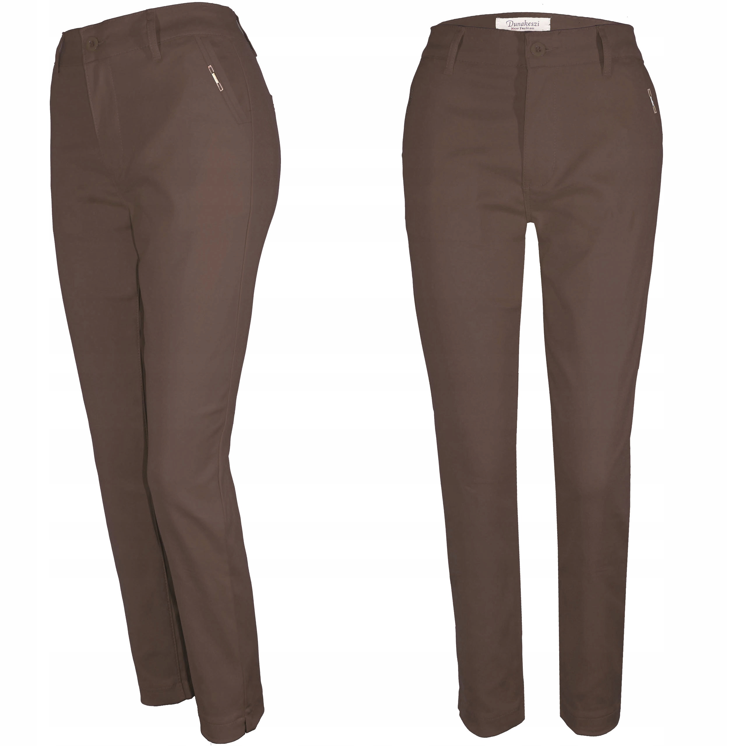 Spodnie Cygaretki Długie Push-up Zwężane 48