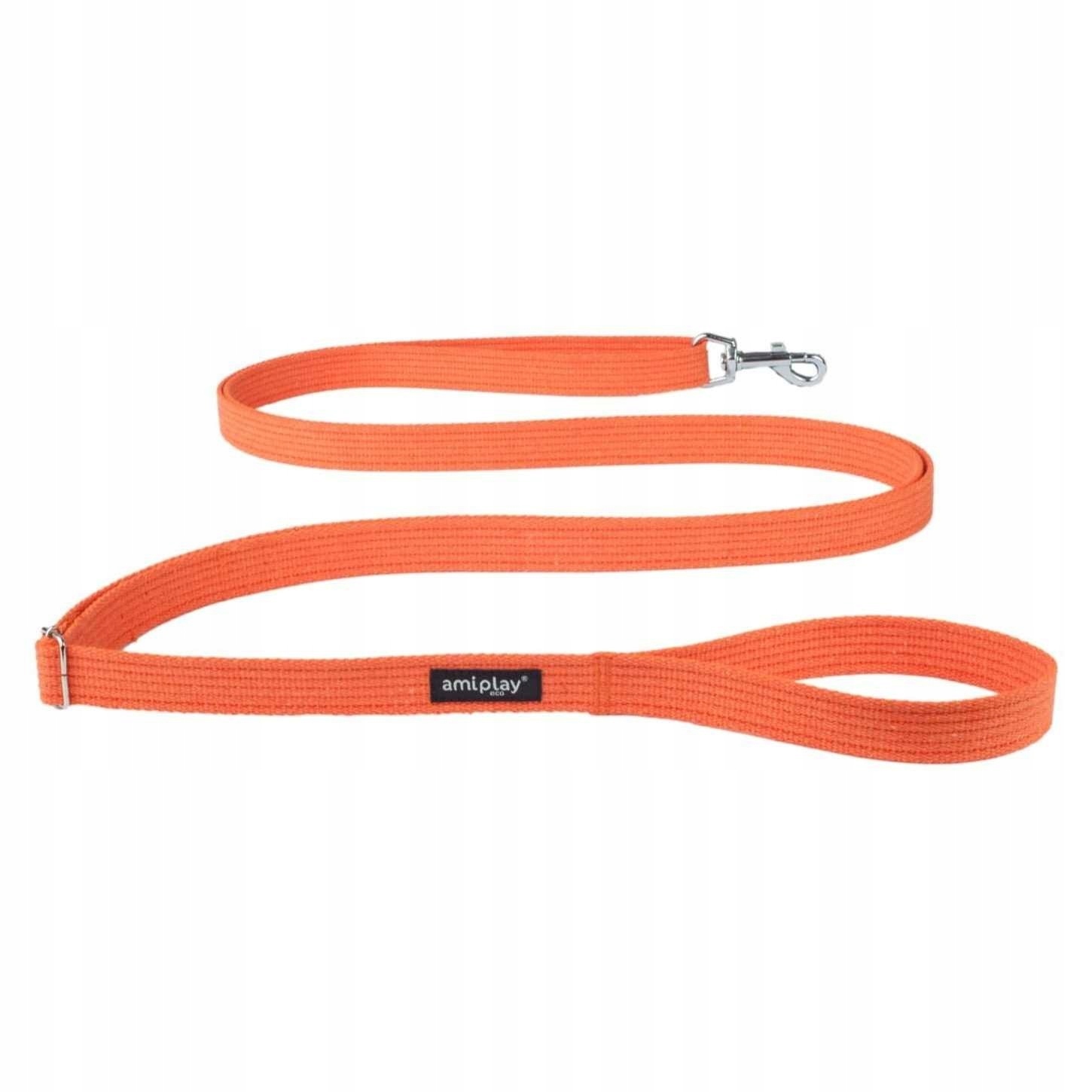

amiplay Smycz Cotton Easy Fix M 160-300/2cm Pomara