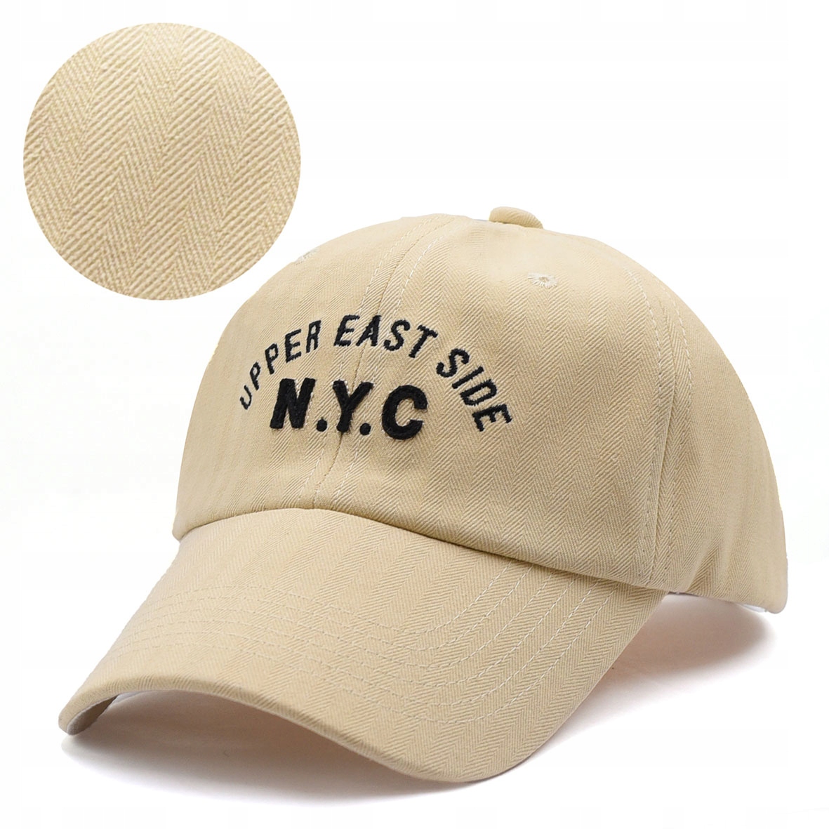 

Czapka z daszkiem bejsbolówka N.y.c. mocna bawełna
