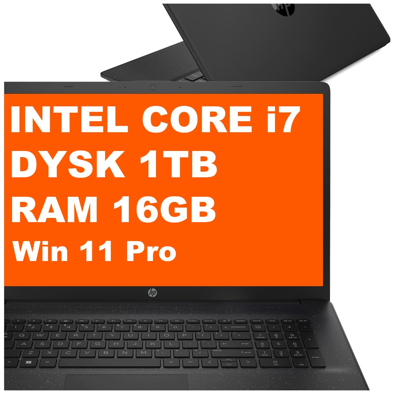 Laptop Hp 17T-CN300 Core i7 16GB 1TB Iris 17,3" Fhd W11 Pro Czarny