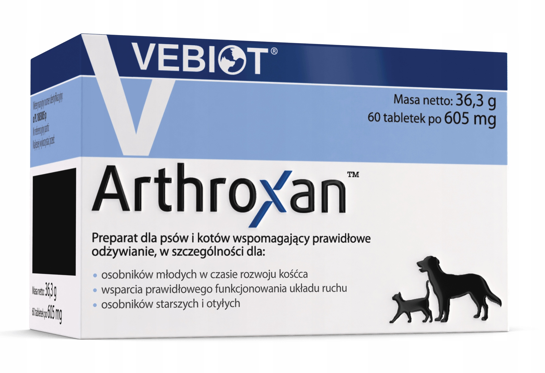 Vebiot Arthroxan dog cat 60 tabletek na stawy