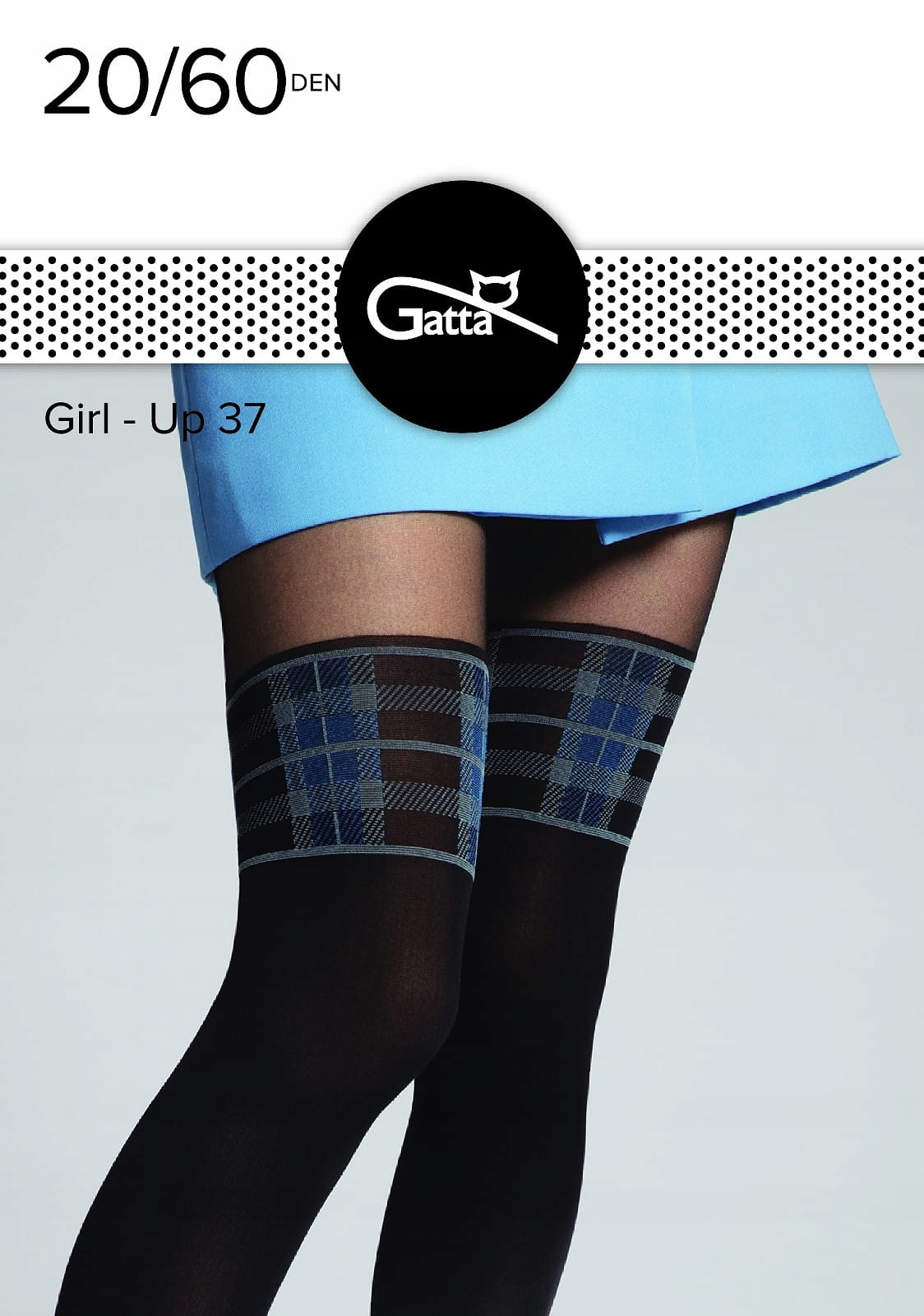 

Gatta Girl Up 37 rajstopy 20/60den Nero.Blue r.3-M