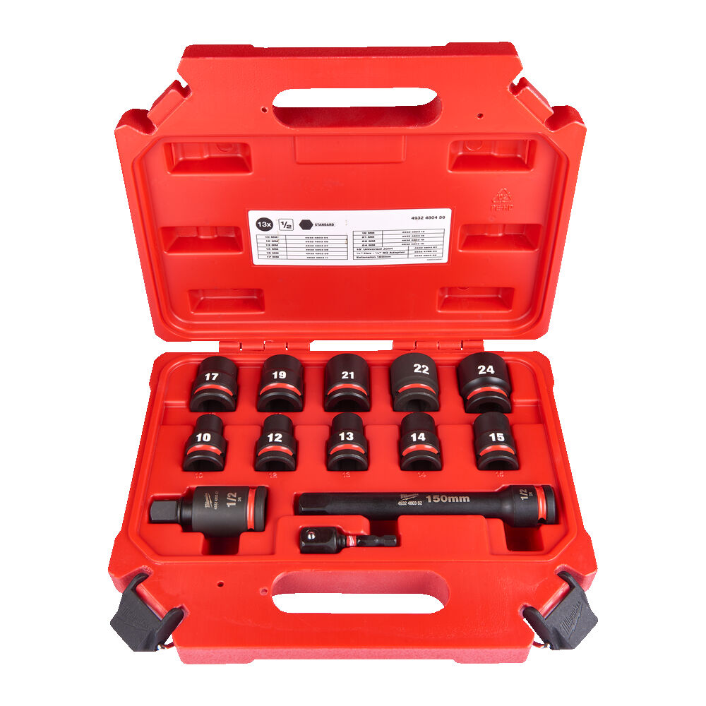 

Milwaukee Zestaw Nasadek Udarowych 1/2" 13szt