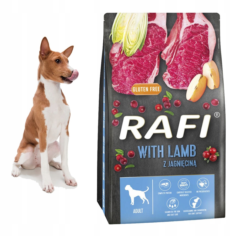 Levně Rafi S Jehněčím Masem 10 Kg With Lamb Kompletní Suché Krmivo Pro Psy S Vitamíny