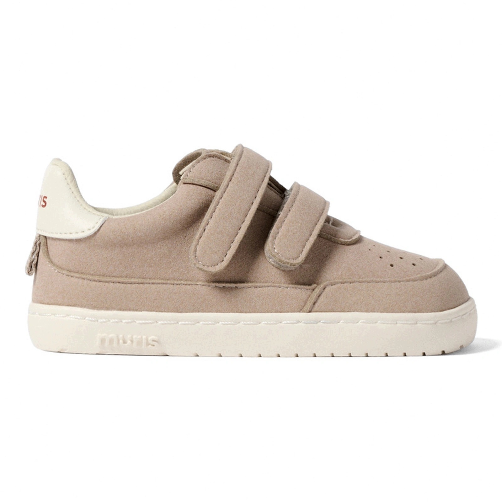 Buty barefoot sneakersy lekkie dziecięce na rzepy Muris Petra Mini Taupe 27